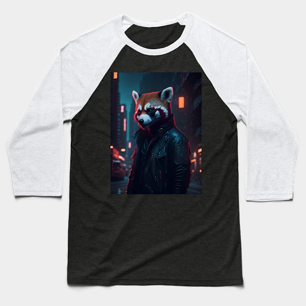 Red Panda Rain Rebel Baseball T-Shirt by star trek fanart and more